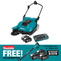 Makita XGT Cordless Brushless Vacuum Sweeper 40V 4Ah