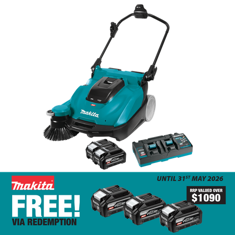 Makita XGT Cordless Brushless Vacuum Sweeper 40V 4Ah