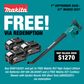 Makita XGT Cordless Brushless Vacuum Sweeper 40V 4Ah