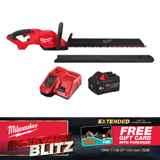 Milwaukee M18 FUEL Cordless Hedge Trimmer 24in/610mm 18V 8Ah