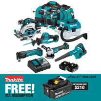Makita LXT Cordless Combo Kit Brushless 8056 8pc 18V 5Ah
