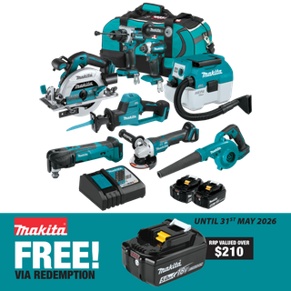 Makita LXT Cordless Combo Kit Brushless 8056 8pc 18V 5Ah