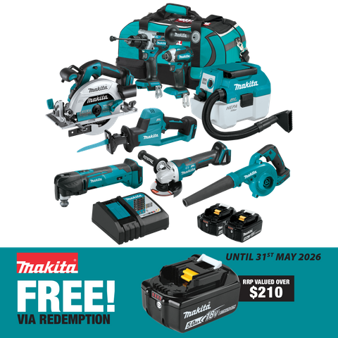 Makita LXT Cordless Combo Kit Brushless 8056 8pc 18V 5Ah