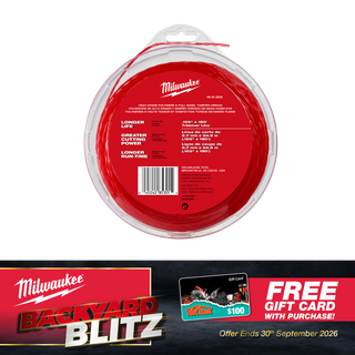 Milwaukee Line Trimmer Line  2.7mm x 55m