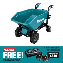 Makita LXT Wheelbarrow with Hydraulic Dump Bucket 36V (2X18V) - Bare Tool