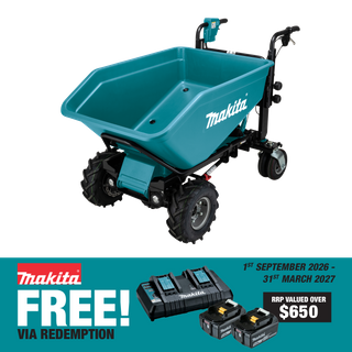 Makita LXT Wheelbarrow with Hydraulic Dump Bucket 36V (2X18V) - Bare Tool