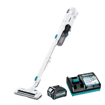Makita XGT Cordless Vacuum Cyclonic Stick Powered Head 400ml Brushles 40v 2.5Ah