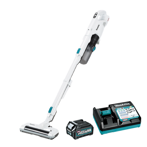 Makita XGT Cordless Vacuum Cyclonic Stick Powered Head 400ml Brushles 40v 2.5Ah