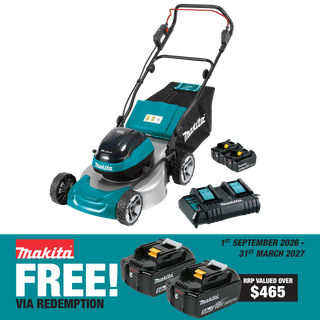 Makita LXT Cordless Lawn Mower Brushless 460mm 36v (2x18V) 5Ah