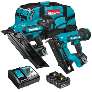 Makita LXT Cordless Framing & Finishing Nailer Kit 18V 5Ah