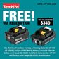 Makita LXT Cordless Framing & Finishing Nailer Kit 18V 5Ah