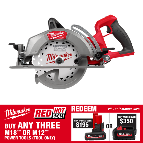 Milwaukee M18 FUEL Rear Handle Circular Saw 184mm Gen 2 18V - Bare Tool