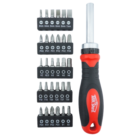 ToolShed Ratcheting Screwdriver Set 31 piece