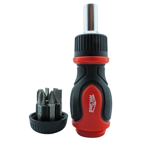 ToolShed Stubby Ratcheting Screwdriver Set 7 piece