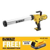 DEWALT Cordless Caulking Gun 600ml 18V - Bare Tool