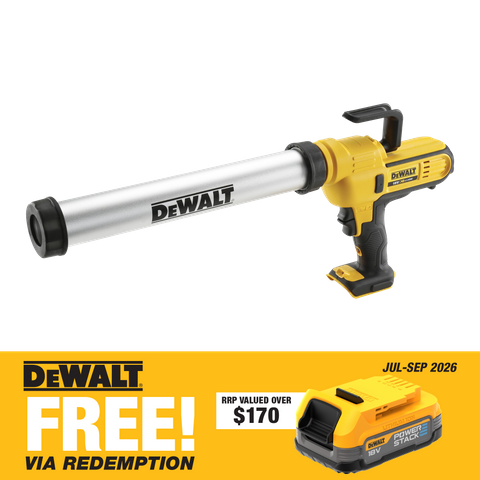 DEWALT Cordless Caulking Gun 600ml 18V - Bare Tool