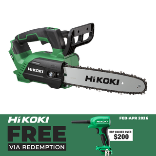 HIKOKI Cordless Chainsaw Brushless 300mm Top Handle 36V - Bare Tool