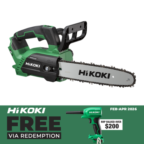 HIKOKI Cordless Chainsaw Brushless 300mm Top Handle 36V - Bare Tool