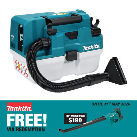 Makita XGT Vacuum Cleaner Wet & Dry 7.5L Brushless 40V - Bare Tool