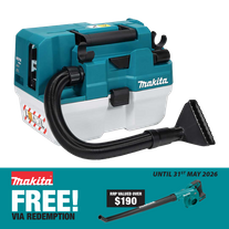 Makita XGT Cordless Vacuum Cleaner Wet & Dry With AWS Brushless 40V - Skin