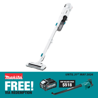 Makita XGT Cordless Vacuum Cyclonic Stick Powered Head 400ml Brushles 40v - Skin