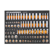 GEARWRENCH Socket Set 1/4in Metric 89pc  In EVA Tray