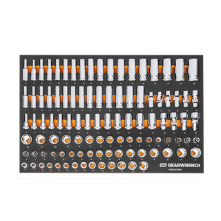 GEARWRENCH Socket Set 3/8in Metric 104pc  In EVA Tray
