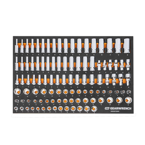 GEARWRENCH Socket Set 3/8in Metric 104pc  In EVA Tray