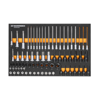 GEARWRENCH Socket Set 1/4in, 3/8in & 1/2in Metric 74pc  In EVA Tray