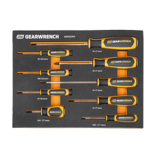 GEARWRENCH Dual Material Phillips Screwdriver Set 9pc in EVA Tray