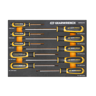 GEARWRENCH Dual Material  Torx Screwdriver Set 10pc in EVA Tray
