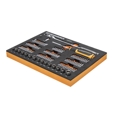 GEARWRENCH Mechanics Tool Set 1/4in Drive Slim Head 105pc In EVA Tray