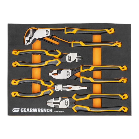 GEARWRENCH PITBULL Grip Pliers Set 5pc In EVA Tray