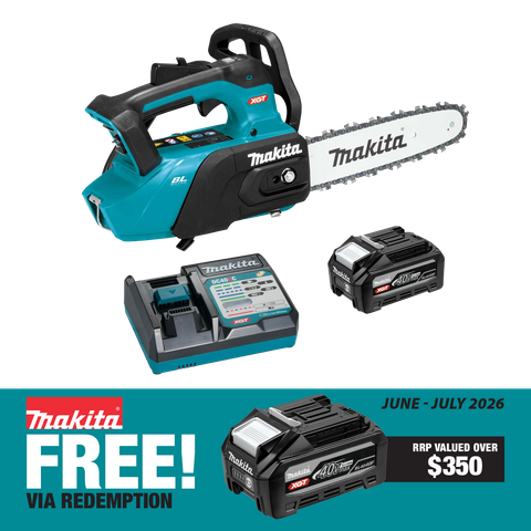 Makita XGT Cordless Chainsaw Brushless 10in 40V 4Ah