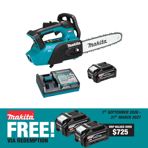 Makita XGT Cordless Chainsaw Brushless 250mm 40V 4Ah