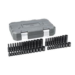 GEARWRENCH Socket Set Standard & Deep Impact Metric & SAE 1/4in Dr 48pc