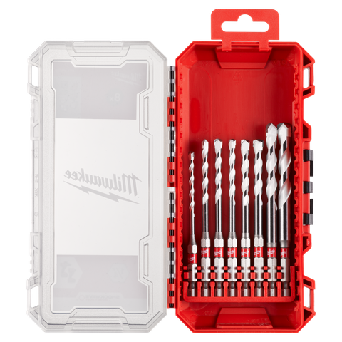 Milwaukee SHOCKWAVE Multi-Material Drill Bit Set 8pc