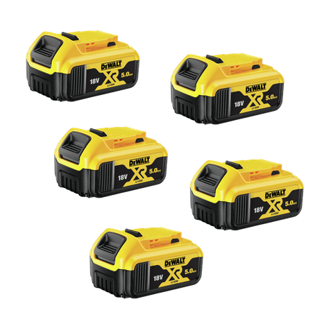 DeWalt Battery Li-Ion 18v 5Ah XR 5pk