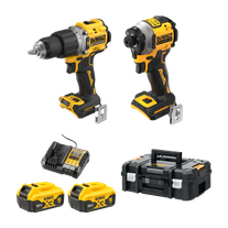 DeWalt Cordless Hammer Drill & Impact Driver Compact 18V 5Ah with BONUS grinder