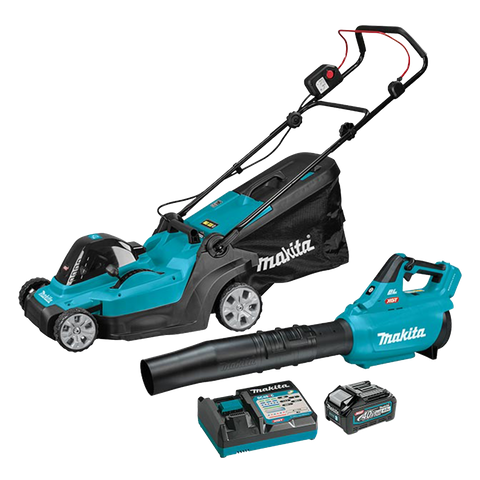 Makita XGT Cordless Lawn Mower & Blower 40V 4Ah