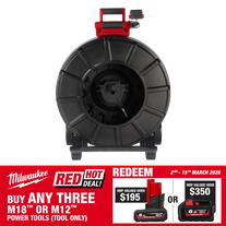 Milwaukee M18 Stiff Pipeline Inspection Reel 100m 18V - Bare Tool
