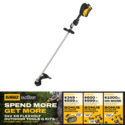 DeWalt FLEXVOLT Line Trimmer D-Handle 42cm 54V - Bare Tool