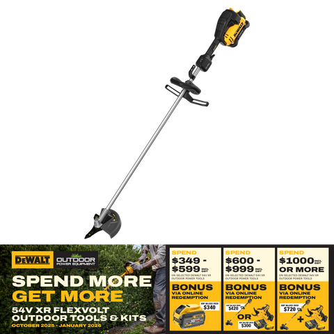 DeWalt FLEXVOLT Brush Cutter D-Handle 25cm 54V - Bare Tool