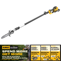 DeWalt FLEXVOLT Pole Saw 3.5m Telescopic 25cm 54V - Bare Tool
