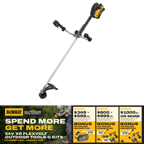 DeWalt FLEXVOLT Line Trimmer Bull Handle 42cm 54V - Bare Tool