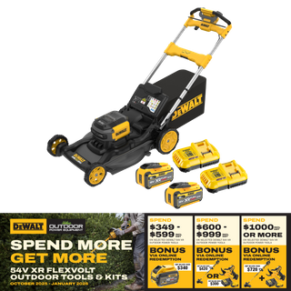 DeWalt FLEXVOLT Lawn Mower 21in/530mm Self Propelled 2 x 54V 15Ah