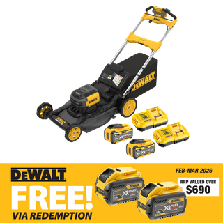 DEWALT FLEXVOLT Lawn Mower 21in/530mm Self Propelled 2 x 54V 15Ah