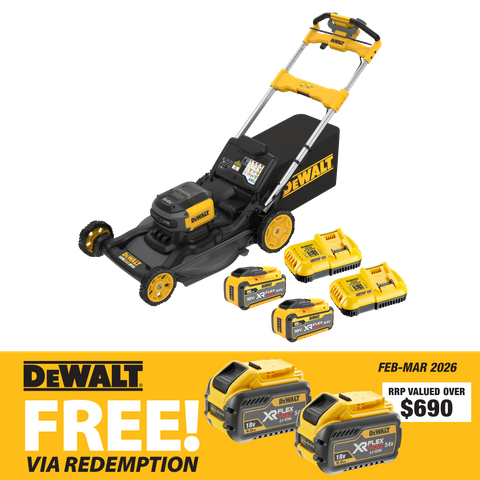 DEWALT FLEXVOLT Lawn Mower 21in/530mm Self Propelled 2 x 54V 15Ah
