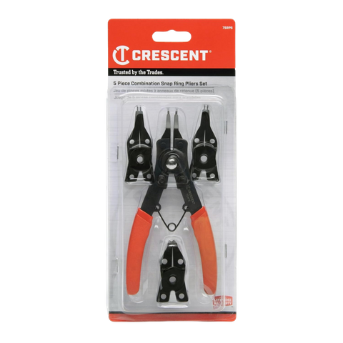 Crescent Combination Plier Snap Ring Set 5pc