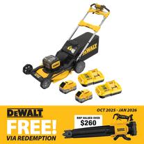 DeWalt Lawn Mower 21in/530mm Self Propelled 36V (2x 18V) 8Ah